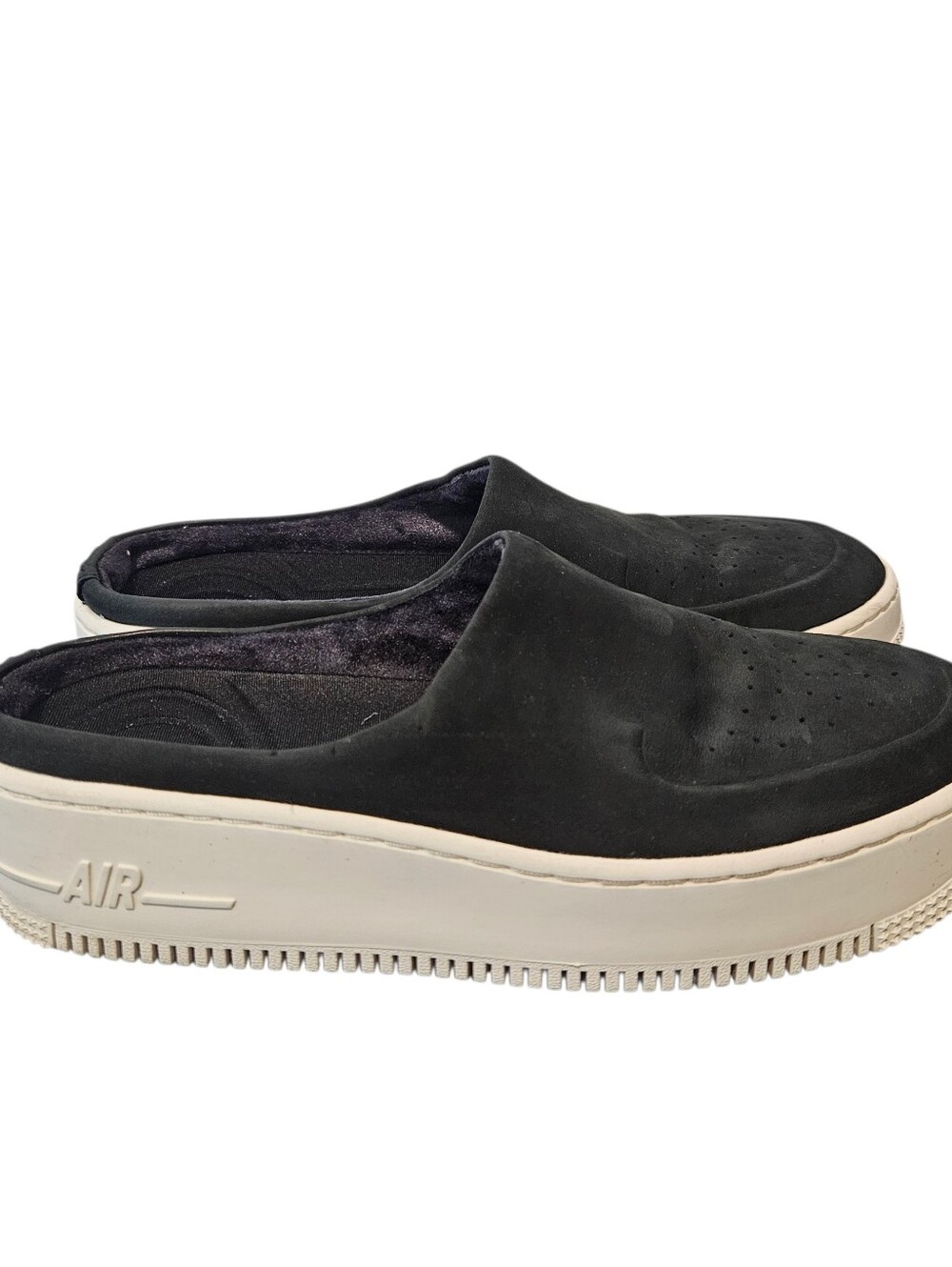 Nike Air Force 1 Lover XX Premium Black/Pink BV8249-001 Mule Shoes Women Size 8